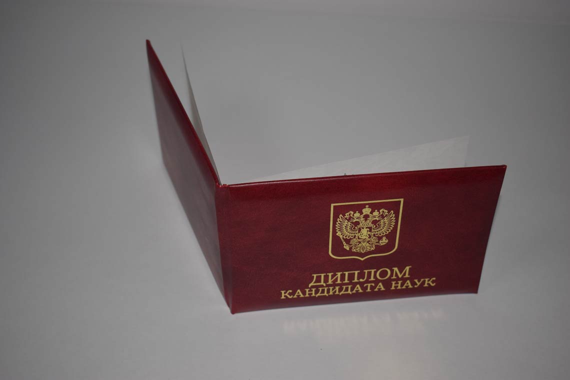 Диплом Кандидата Наук 2001-2012 в Магнитогорске корка